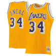 Shaquille O'Neal Los Angeles Lakers Mitchell & Ness 1996-97 Hardwood Classics Swingman Jersey - Gold