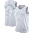 Giannis Antetokounmpo Milwaukee Bucks Nike MVP Replica Performance Jersey - White