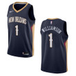 Men's New Orleans Pelicans #1 Zion Williamson Icon Swingman Jersey - Navy