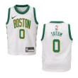Youth Boston Celtics #0 Jayson Tatum City Swingman Jersey - White