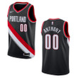 Men's Portland Trail Blazers #00 Carmelo Anthony Icon Swingman Jersey - Black