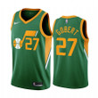2020-21 Utah Jazz Rudy Gobert Earned Edition Green #27 Jersey