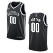 Men's Brooklyn Nets #00 Custom Icon Swingman Jersey - Black