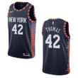 2019-20 Men's New York Knicks #42 Lance Thomas City Edition Swingman Jersey - Navy
