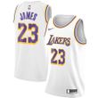 LeBron James Los Angeles Lakers Nike Youth 2018/19 Swingman Jersey White - Association Edition