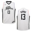 Youth 2019-20 Los Angeles Clippers #13 Paul George City Swingman Jersey - White