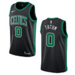 Men's Boston Celtics #0 Jayson Tatum Statement Swingman Jersey - Black
