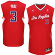 Chris Paul LA Clippers adidas Replica Road Jersey - Red