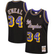 Shaquille O'Neal Los Angeles Lakers Mitchell & Ness 1996-97 Hardwood Classics Reload Swingman Jersey - Black