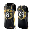 Lakers Kobe Bryant 2020 Finals Champs 8.24 Special Award Collection Black Jersey Golden Limited
