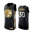 Stephen Curry Golden State Warriors 2020-21 Black Golden Edition Jersey 6X Champs