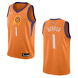Men's Phoenix Suns #1 Devin Booker Statement Swingman Jersey - Orange