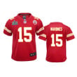 Youth Chiefs Patrick Mahomes Red Super Bowl LIV Game Jersey