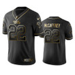 NFL 100 Christian McCaffrey Carolina Panthers Black Golden Edition Vapor Untouchable Limited Jersey - Men's