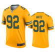 Green Bay Packers Reggie White Gold Inverted Legend Jersey