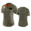 Women's Green Bay Packers Aaron Rodgers Camo 2019 Salute to Service Limited Jersey