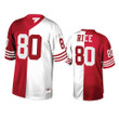San Francisco 49ers Jerry Rice Scarlet White Retired Player Split Jersey