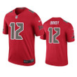 Tampa Bay Buccaneers Tom Brady Red Color Rush Legend Jersey
