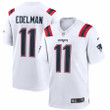 Men's New England Patriots Julian Edelman Nike White Game Jersey