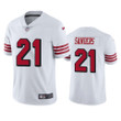 Deion Sanders 49ers White Color Rush Limited Jersey