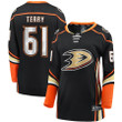 Troy Terry Anaheim Ducks Fanatics Branded Women's Home Breakaway Player Jersey - Black
