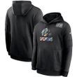 Nike Cleveland Browns Black Crucial Catch Sideline Performance Pullover Hoodie