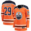 Leon Draisaitl Edmonton Oilers Fanatics Branded Women's Home Breakaway Player Jersey - Orange