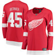 Jonathan Bernier Detroit Red Wings Fanatics Branded Women's Home Breakaway Player Jersey - Red