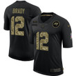 Men's Tampa Bay Buccaneers #12 Tom Brady 2020 Black Camo Salute To Service Limited Stitched NFL Jersey