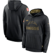 Nike Los Angeles Chargers Black 2020 Salute to Service Sideline Performance Pullover Hoodie