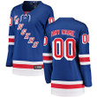New York Rangers Fanatics Branded Women's Home Breakaway Custom Jersey - Blue