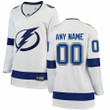 Tampa Bay Lightning Fanatics Branded Women's Away Breakaway Custom Jersey - White