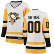 Pittsburgh Penguins Fanatics Branded Women's Away Breakaway Custom Jersey - White
