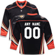 Anaheim Ducks Fanatics Branded Youth Home Replica Custom Jersey - Black