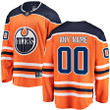 Edmonton Oilers Fanatics Branded Home Breakaway Custom Jersey - Orange