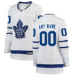 Toronto Maple Leafs Fanatics Branded Women's Away Breakaway Custom Jersey - White