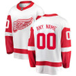 Detroit Red Wings Fanatics Branded Away Breakaway Custom Jersey - White
