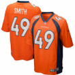 Dennis Smith Denver Broncos Nike Game Retired Player Jersey - Orange