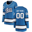 Winnipeg Jets Fanatics Branded Women's Alternate Breakaway Custom Jersey - Blue