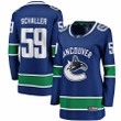 Tim Schaller Vancouver Canucks Fanatics Branded Women's Home Breakaway Player Jersey - Blue