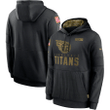Nike Tennessee Titans Black 2020 Salute to Service Sideline Performance Pullover Hoodie