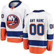 New York Islanders Fanatics Branded Away Breakaway Custom Jersey - White