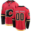 Calgary Flames Fanatics Branded Home Breakaway Custom Jersey - Red