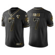 Jacksonville Jaguars Nick Foles 25th Anniversary Black Gold Logo Jersey