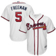 Freddie Freeman Atlanta Braves Majestic 2019 Home Official Cool Base Player Jersey - White