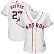 Jose Altuve Houston Astros Majestic Women's 2019 World Series Bound Official Cool Base Player Jersey - White