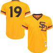 Tony Gwynn San Diego Padres Mitchell & Ness 1982 Cooperstown Collection Mesh Batting Practice Jersey - Gold
