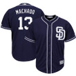 Manny Machado San Diego Padres Majestic Official Cool Base Player Jersey - Navy