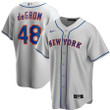 Jacob deGrom New York Mets Nike Road 2020 Replica Player Jersey - Gray