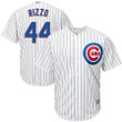 Anthony Rizzo #44 Chicago Cubs Majestic Big And Tall Cool Base Player Jersey - White